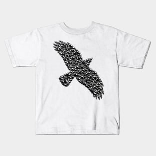 Metallic Crow Kids T-Shirt